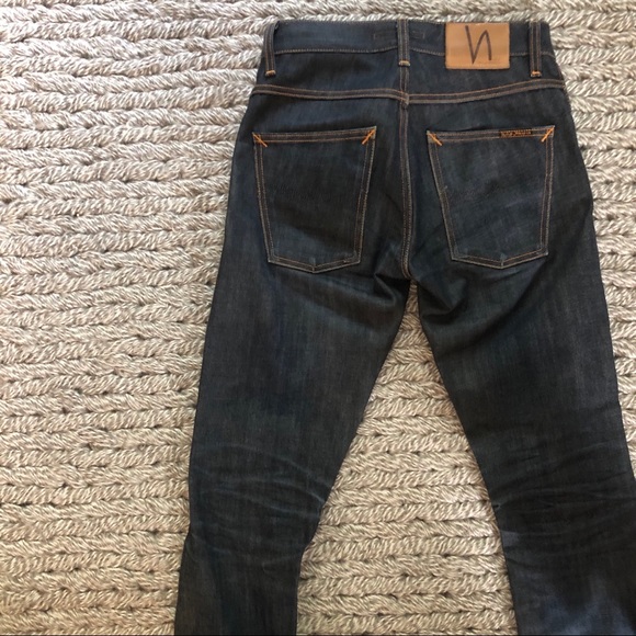 Nudie Grim Tim Dry Red Selvage Denim - Picture 7 of 10